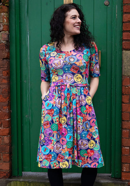 Annika Badges Print Dress
