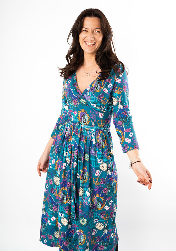 Lacie Looking Glass Print Midi Dress